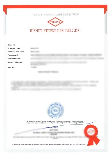 Solid Medya Hizmet Yeterlilik Belgesi