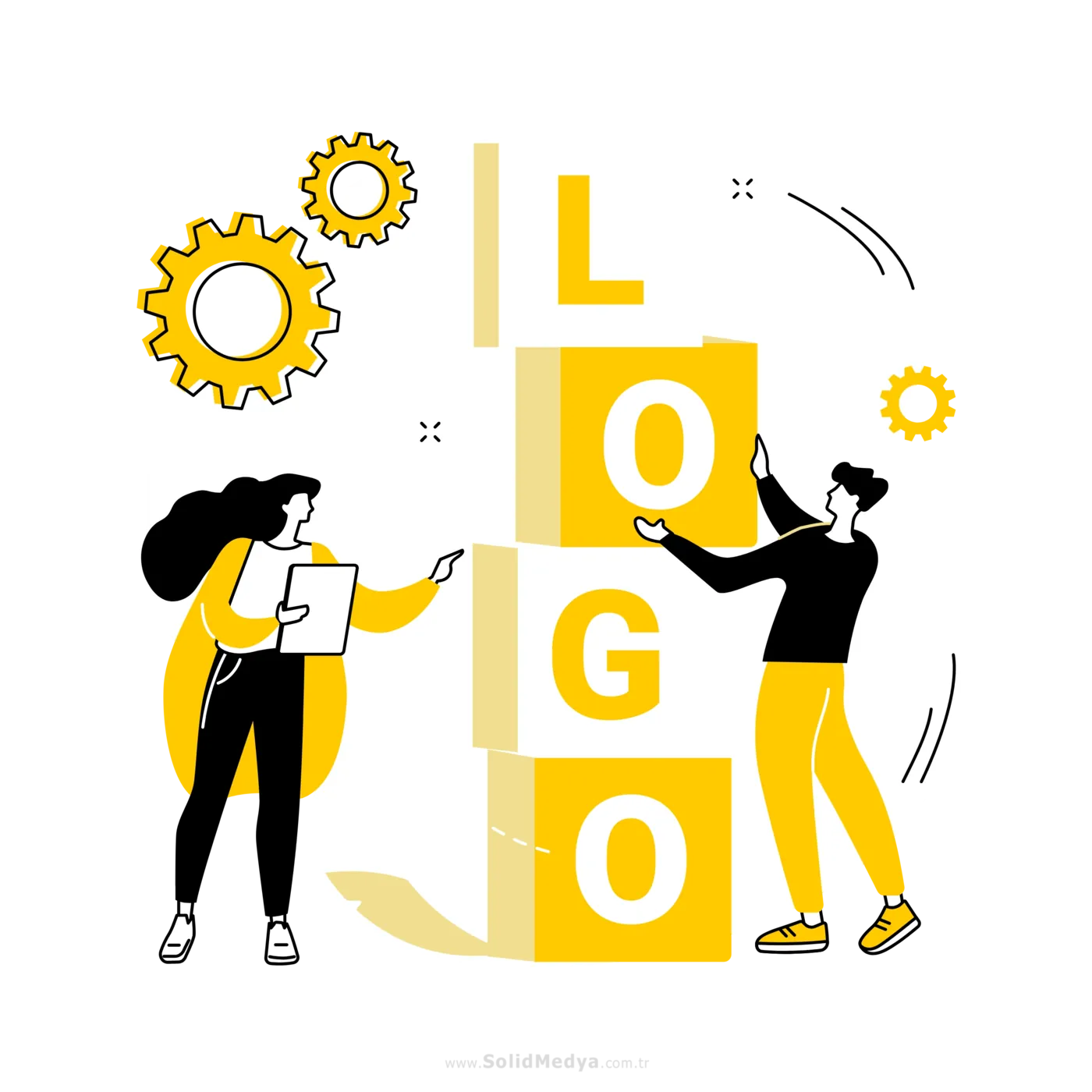 Konya grafik tasarım ajansı logo ve marka kimliği çalışması