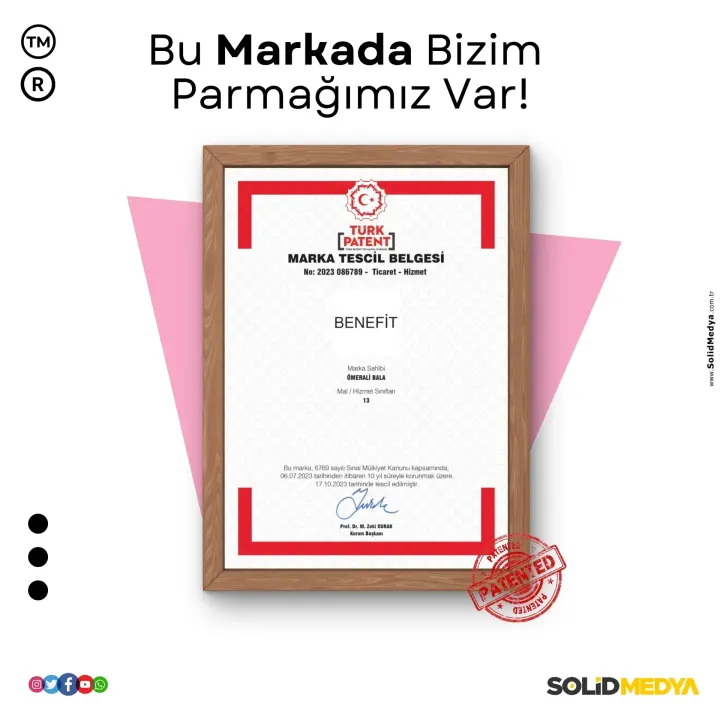 Benefit — Marka Tescil Projesi | Solid Medya