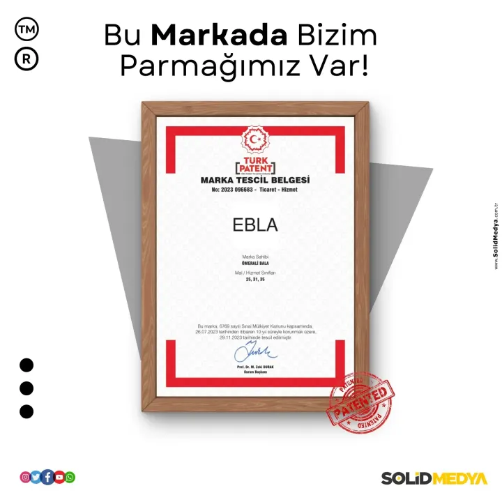 Ebla — Marka Tescil Projesi | Solid Medya