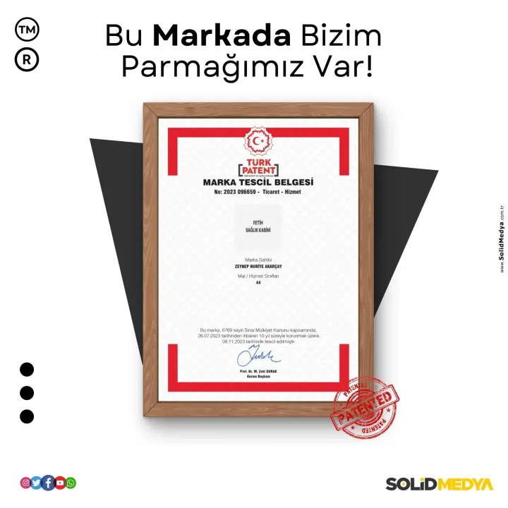 Fetihsaglikkabini — Marka Tescil Projesi | Solid Medya