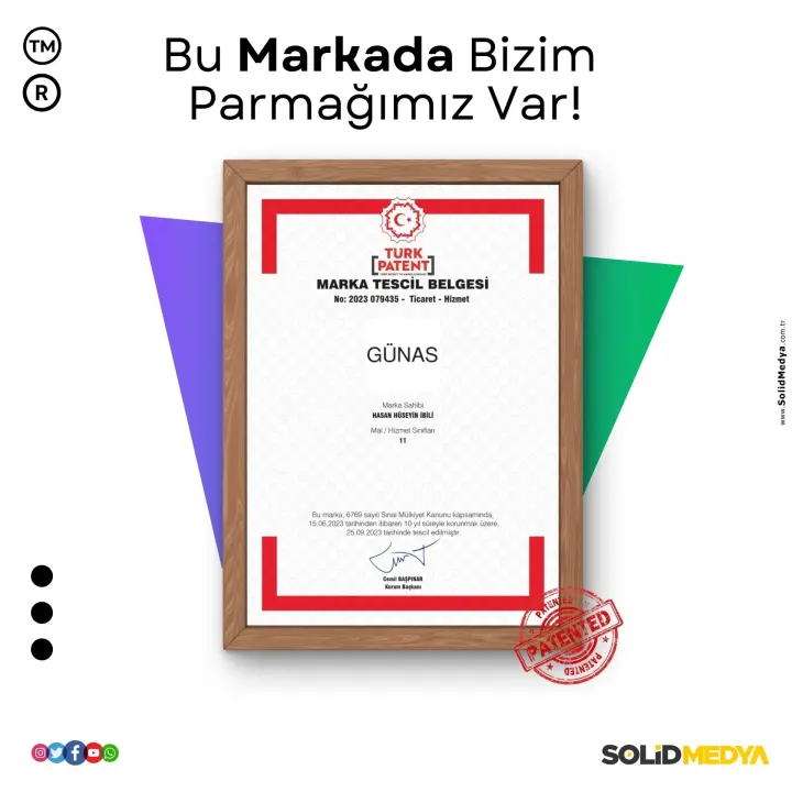 Gunas — Marka Tescil Projesi | Solid Medya