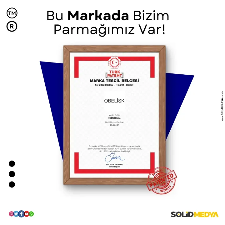 Obelisk — Marka Tescil Projesi | Solid Medya