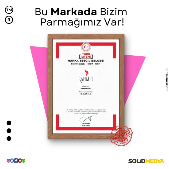 Rahmet — Marka Tescil Projesi | Solid Medya