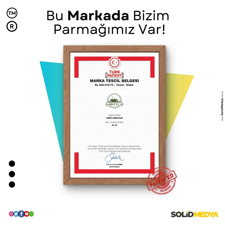 Sariceylan — Marka Tescil Projesi | Solid Medya