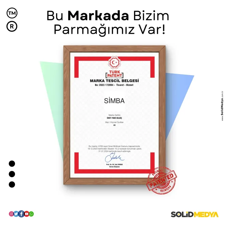 Simba — Marka Tescil Projesi | Solid Medya