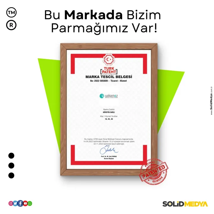 Yakamoz — Marka Tescil Projesi | Solid Medya
