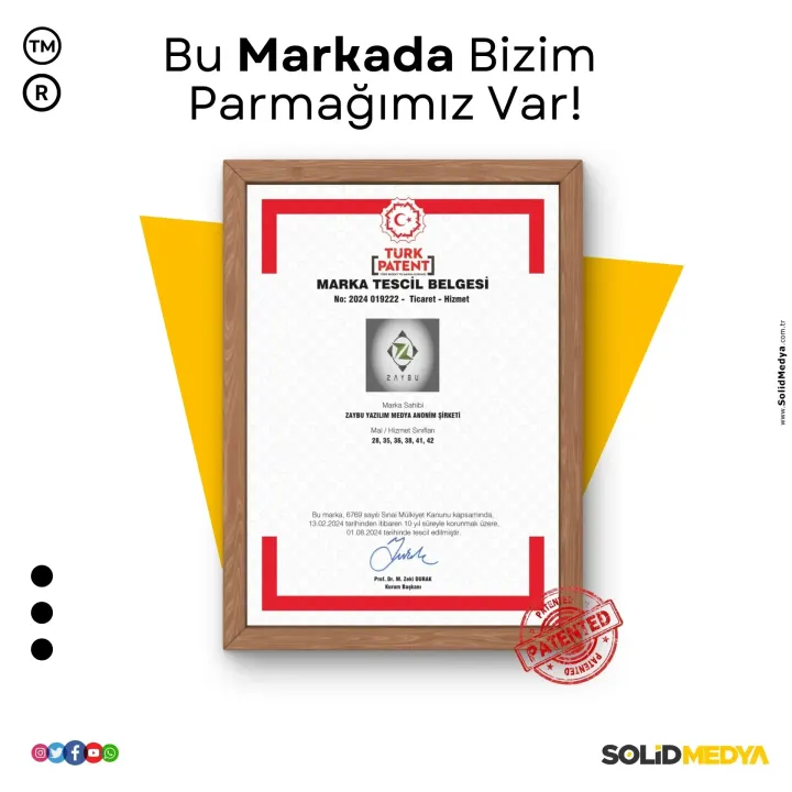 Zaybuyazilim — Marka Tescil Projesi | Solid Medya