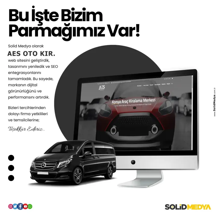 Aesotokiralama — Web Tasarım Projesi | Solid Medya