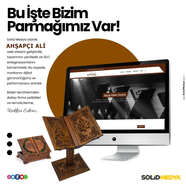 Ahsapciali — Web Tasarım Projesi | Solid Medya