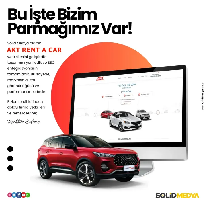 Aktrentacar — Web Tasarım Projesi | Solid Medya