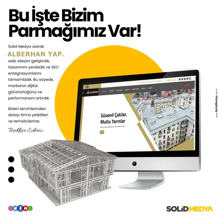 Alberhanyapimuhendislik — Web Tasarım Projesi | Solid Medya