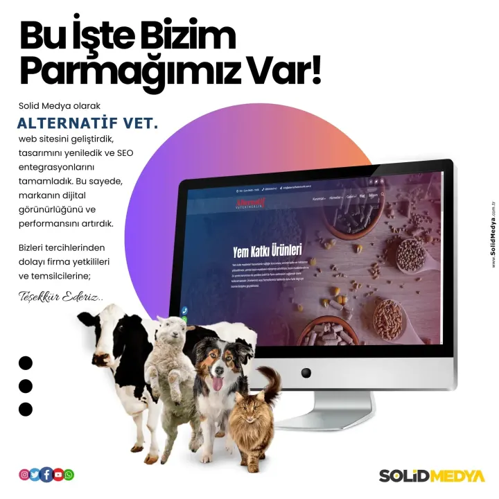 Alternatifveterinerlik — Web Tasarım Projesi | Solid Medya