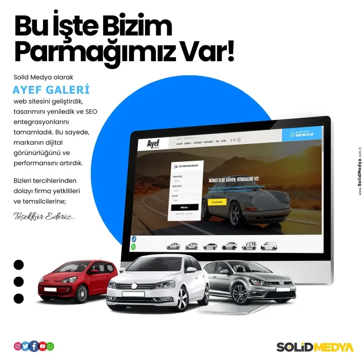 Ayefgaleri — Web Tasarım Projesi | Solid Medya