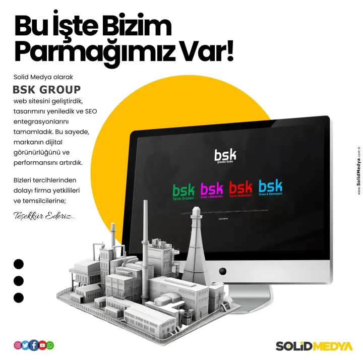 Bskgroup — Web Tasarım Projesi | Solid Medya