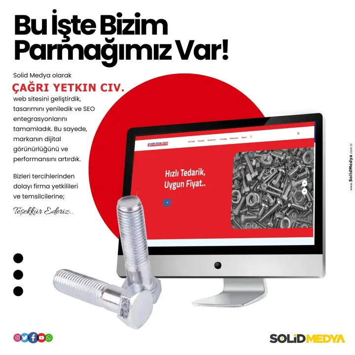 Cagriyetkincivata — Web Tasarım Projesi | Solid Medya