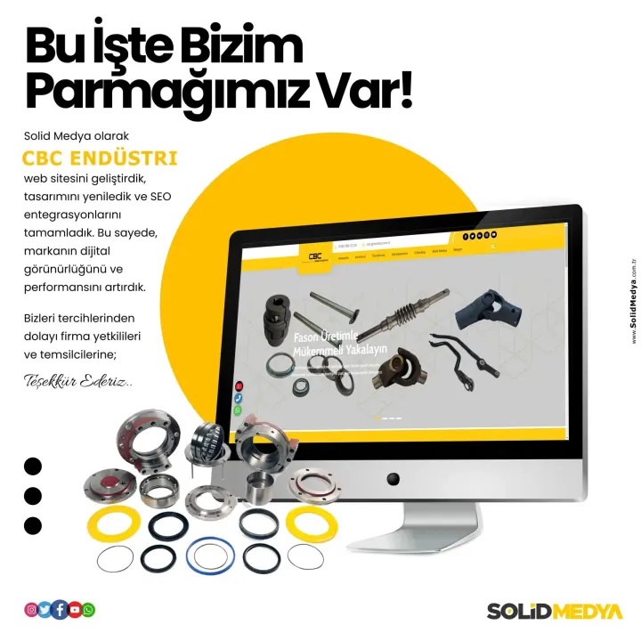 Cbcendustri — Web Tasarım Projesi | Solid Medya
