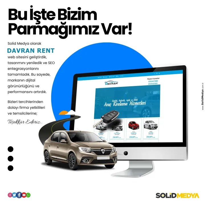 Davranrent — Web Tasarım Projesi | Solid Medya