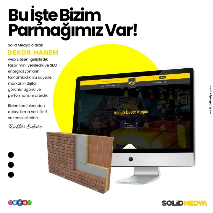 Dekorhanem — Kurumsal Numara Projesi | Solid Medya