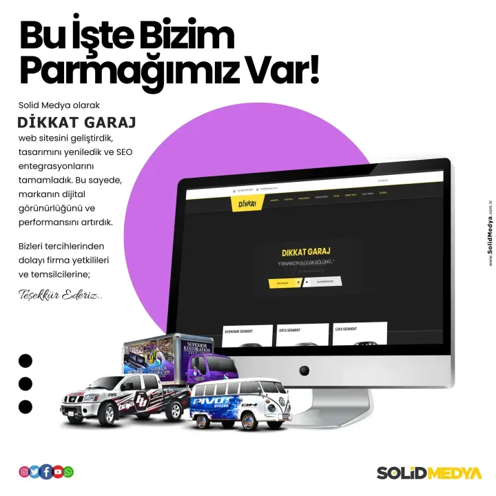 Dikkatgaraj — Web Tasarım Projesi | Solid Medya