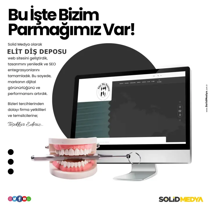 Elitdisdeposu — Web Tasarım Projesi | Solid Medya