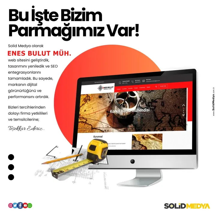 Enesbulutmuhendislik — Web Tasarım Projesi | Solid Medya