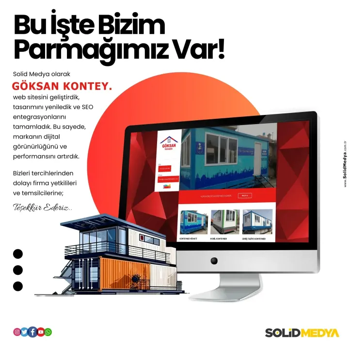 Goksankonteyner 2 — Web Tasarım Projesi | Solid Medya