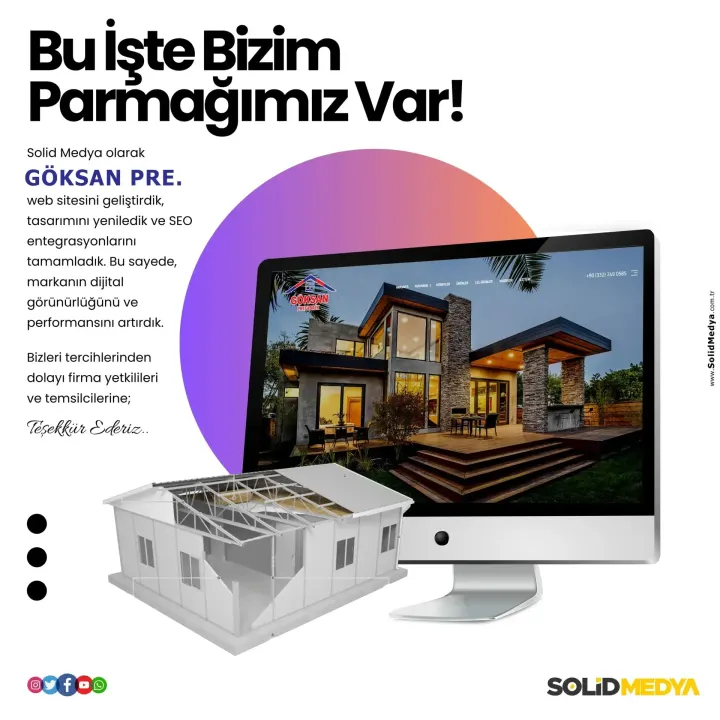 Goksanprefabrik — Web Tasarım Projesi | Solid Medya