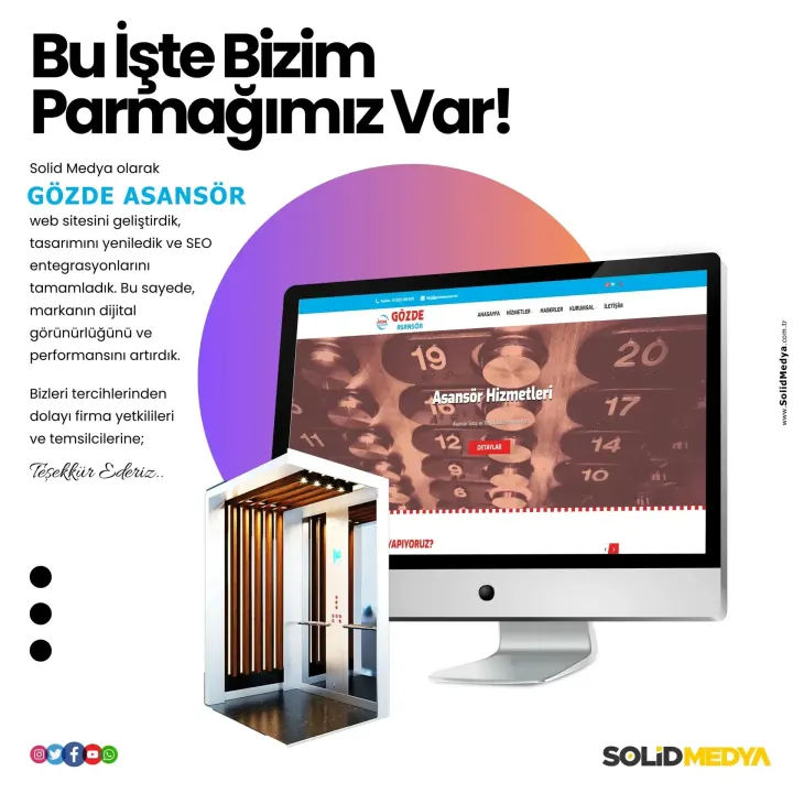 Gozdeasansor — Web Tasarım Projesi | Solid Medya