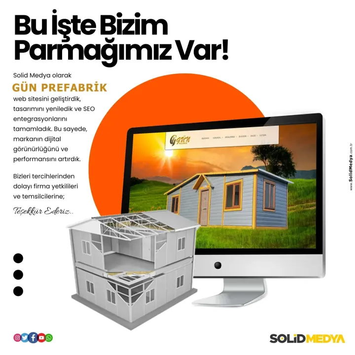 Gunprefabrik — Web Tasarım Projesi | Solid Medya