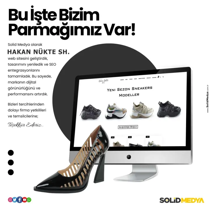 Hakannukteshoes — Web Tasarım Projesi | Solid Medya