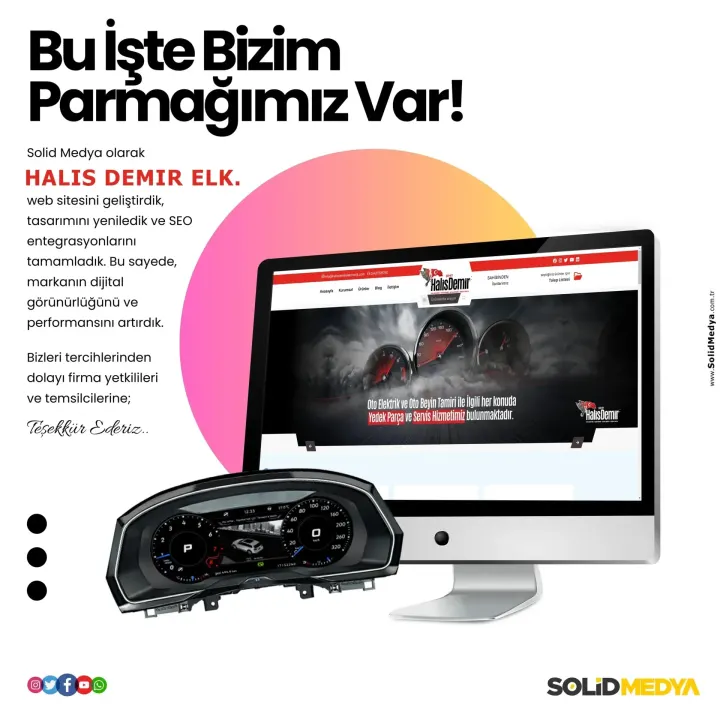 Halisdemirelektronik — Web Tasarım Projesi | Solid Medya