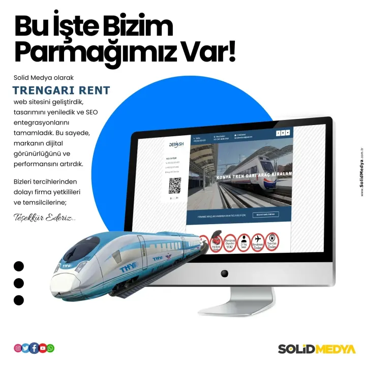 Hizlitrenarackiralama — Web Tasarım Projesi | Solid Medya