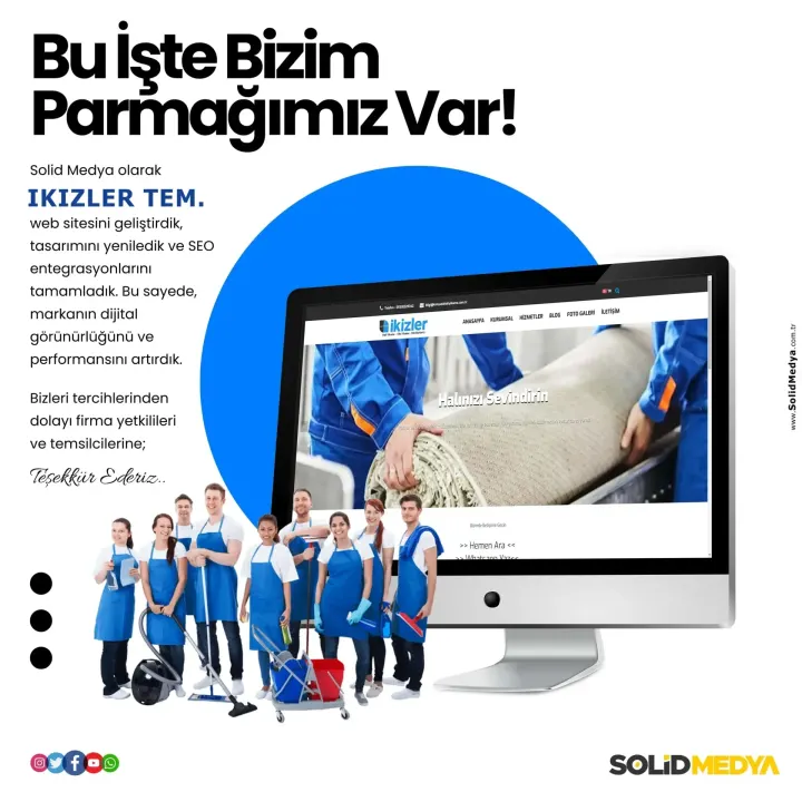 Ikizlerhaliyikama — Web Tasarım Projesi | Solid Medya