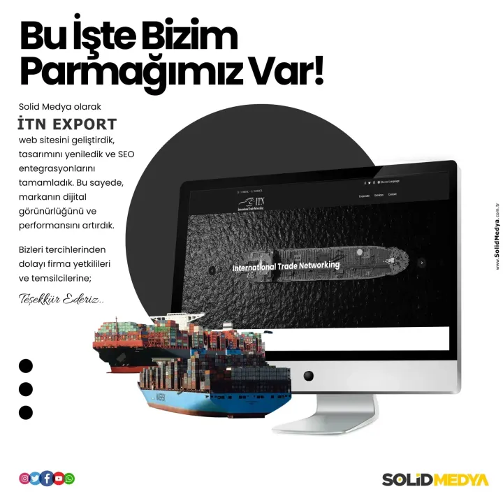 Itnexport — Web Tasarım Projesi | Solid Medya