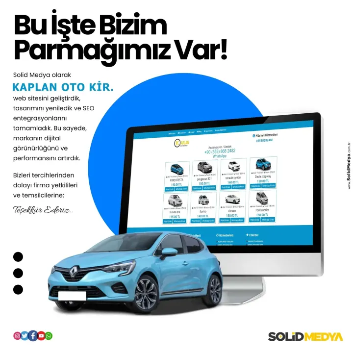 Kaplanotokiralama — Harita Projesi | Solid Medya
