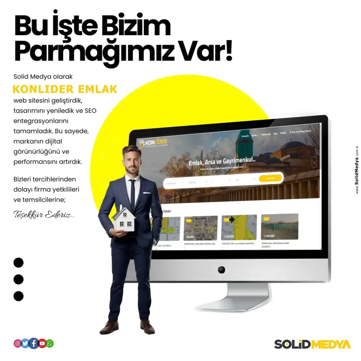 Konlideremlak — Web Tasarım Projesi | Solid Medya