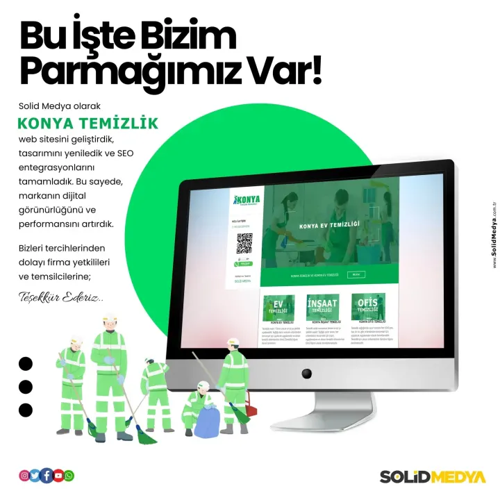 Konyatemizlik — Web Tasarım Projesi | Solid Medya