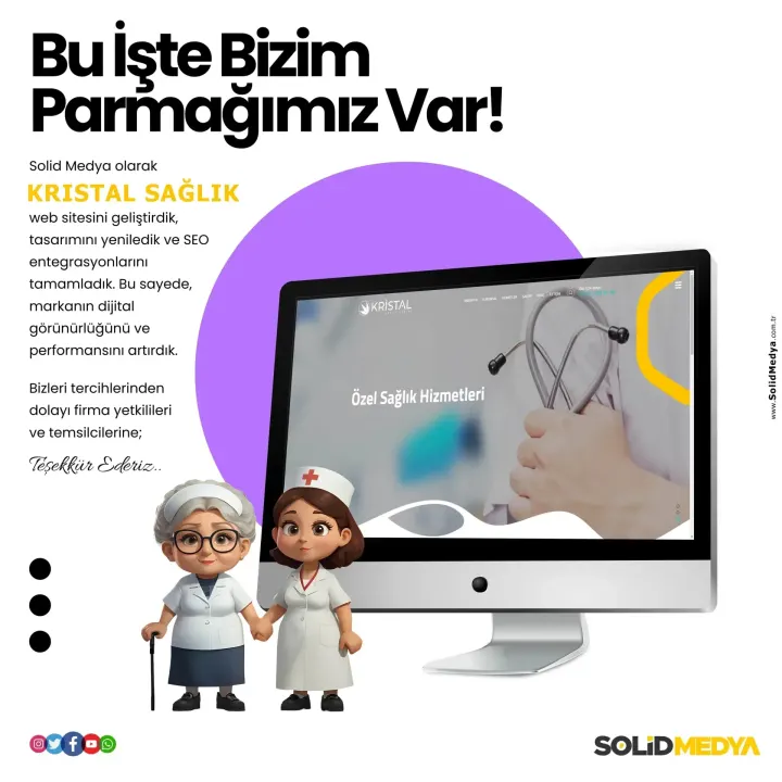 Kristalsaglikkabini — Web Tasarım Projesi | Solid Medya