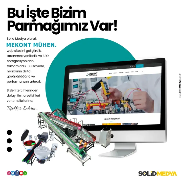 Mekontmuhendislik — Web Tasarım Projesi | Solid Medya