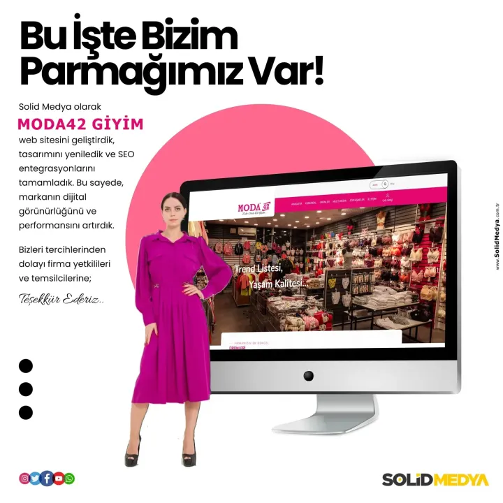 Moda42Giyim — Web Tasarım Projesi | Solid Medya