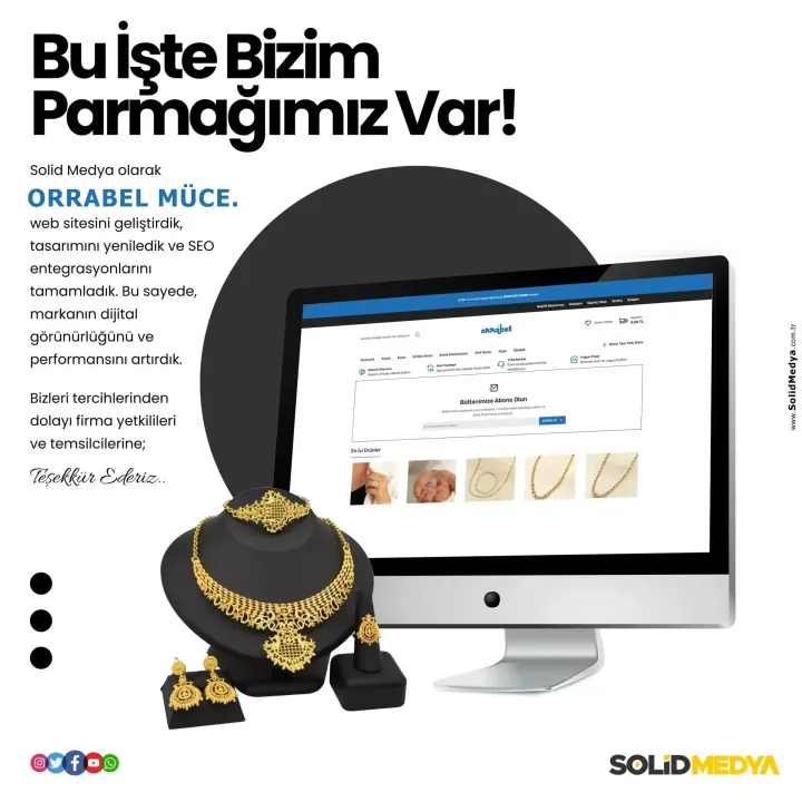 Orrabelkuyumculuk — Yazılım Projesi | Solid Medya