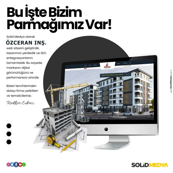 Ozceraninsaat — Web Tasarım Projesi | Solid Medya