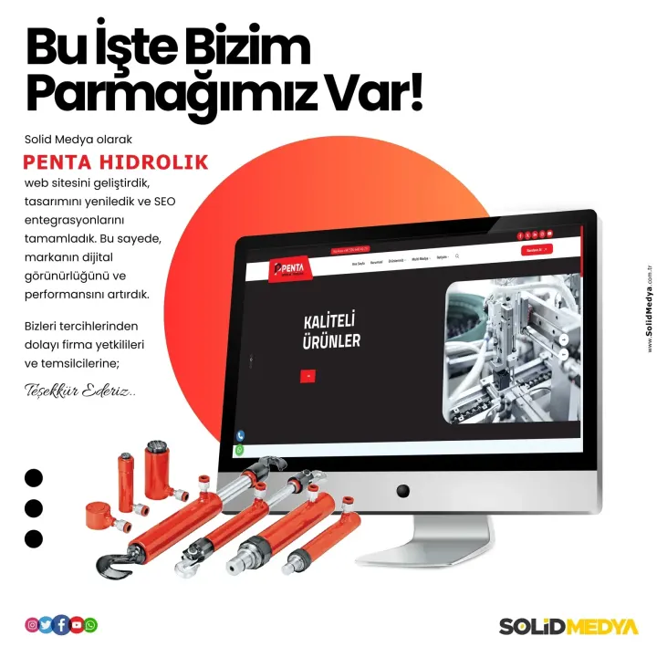 Pentahidrolik — Web Tasarım Projesi | Solid Medya