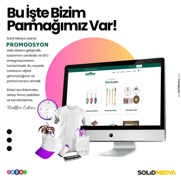 Promoosyon — Web Tasarım Projesi | Solid Medya