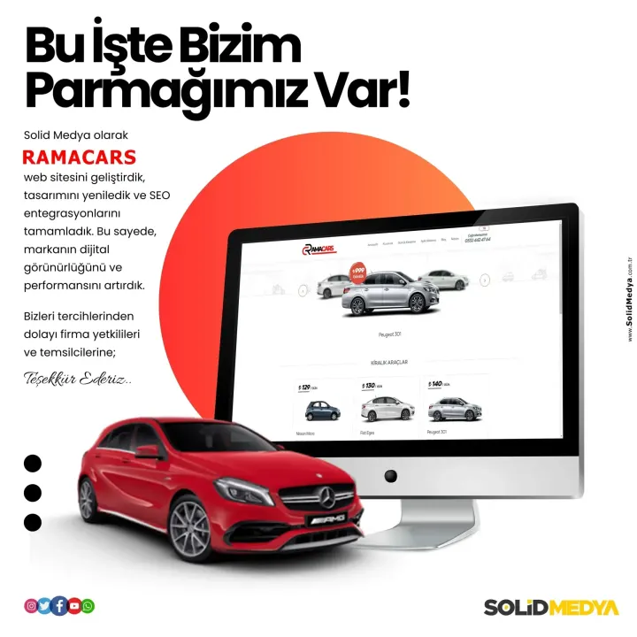 Ramacars — Web Tasarım Projesi | Solid Medya
