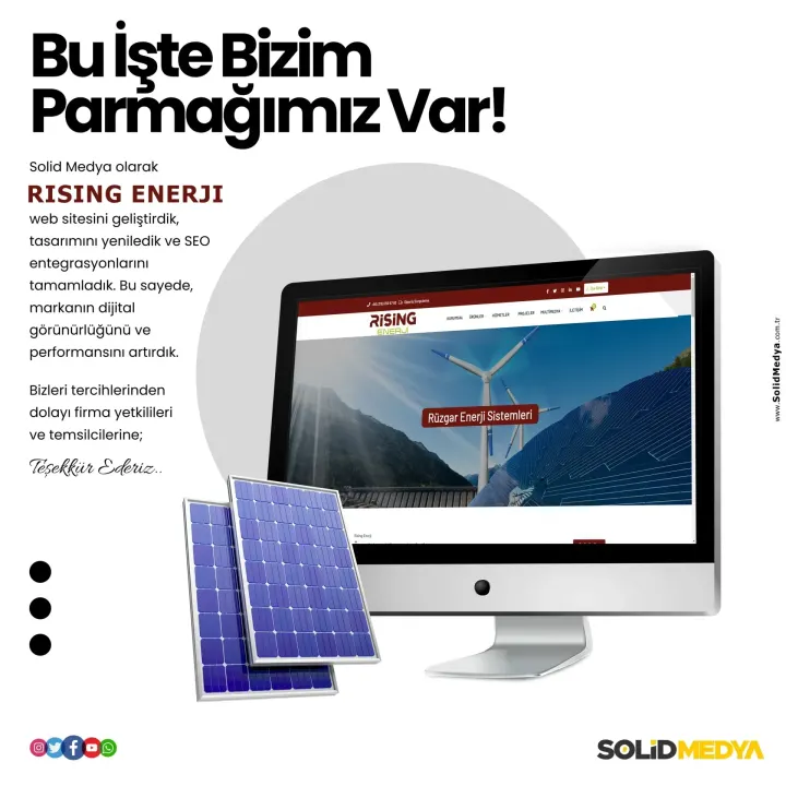 Risingenerji — Web Tasarım Projesi | Solid Medya