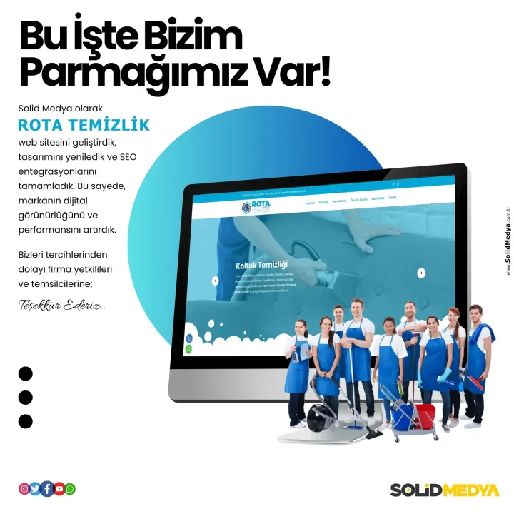 Rotatemizlik — Web Tasarım Projesi | Solid Medya