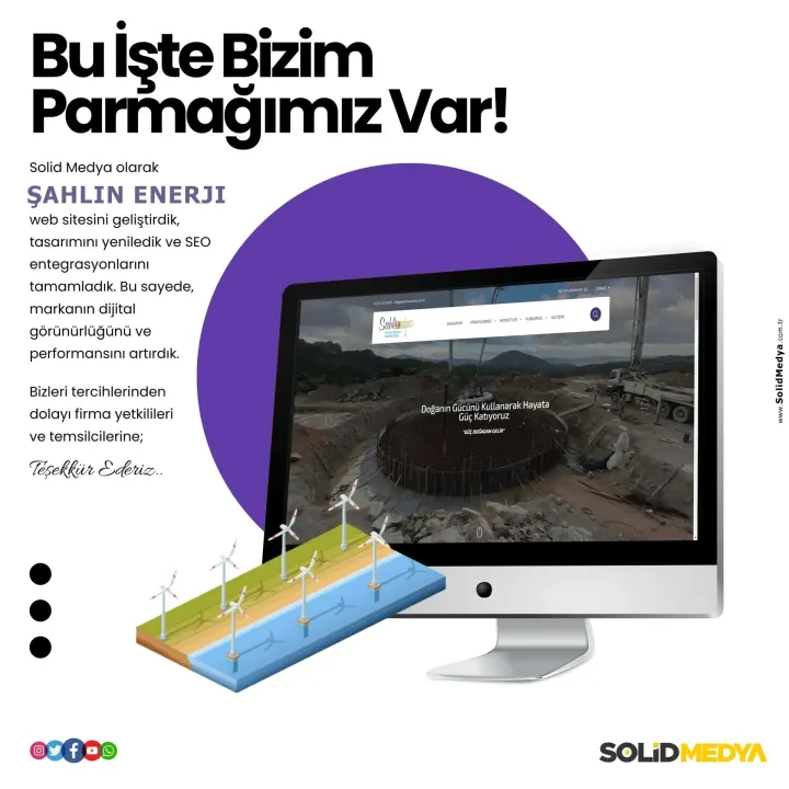 Sahlinenerji — Web Tasarım Projesi | Solid Medya