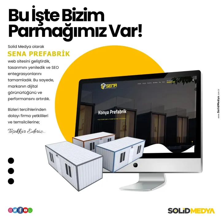 Senaprefabrik — Web Tasarım Projesi | Solid Medya